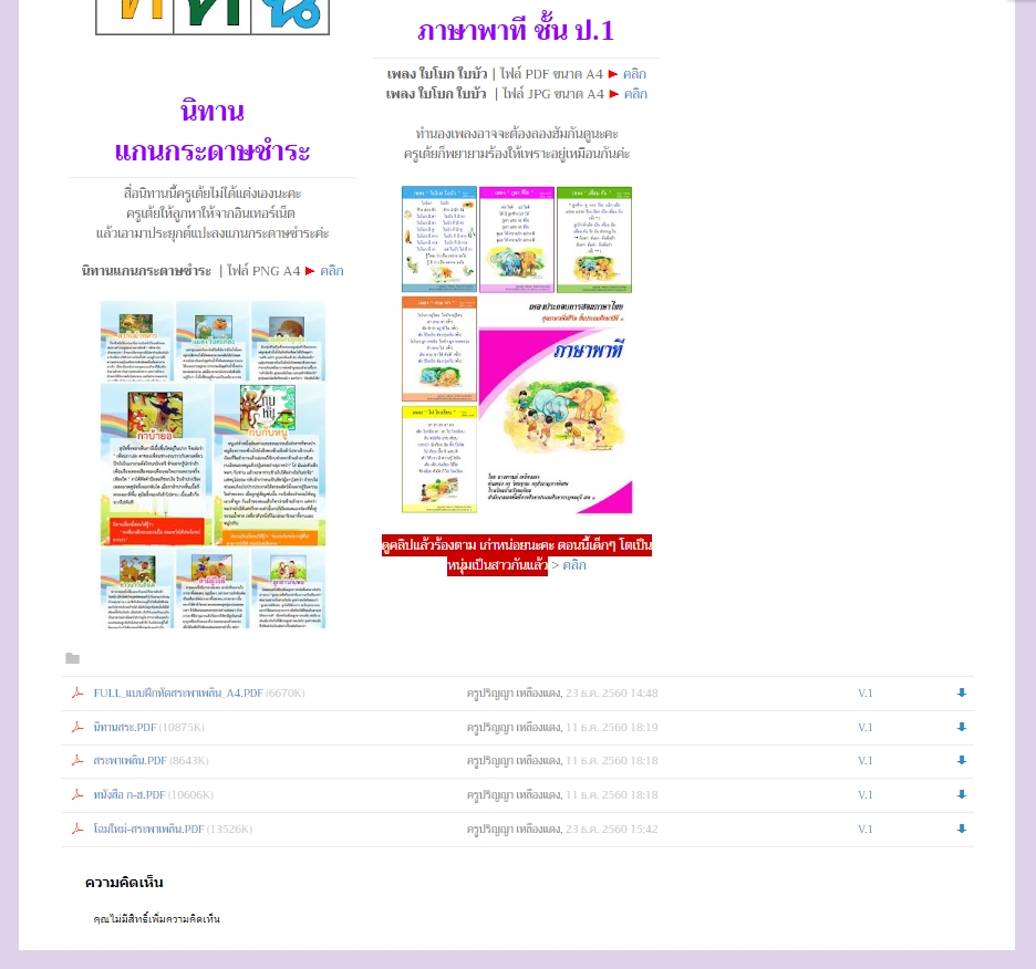 โหลดสื่อการสอนภาษาไทย จากคลังสื่อการสอนภาษาไทย โดย ครูอารมณ์ เหลืองแดง