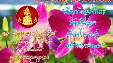ประวัติวันครู 2558