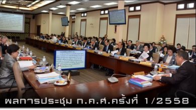 ผลประชุม ก.ค.ศ. 1/2558