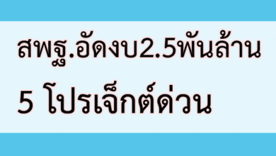 สพฐ.อัดงบ2.5พันล้าน5โปรเจ็กต์ด่วน