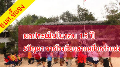 5ปัญหาจากโรงเรียนสามหมื่นกว่าแห่ง