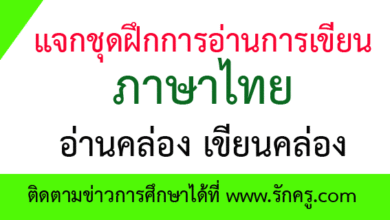 ชุดฝึกการอ่านการเขียนภาษาไทย อ่านคล่อง เขียนคล่อง