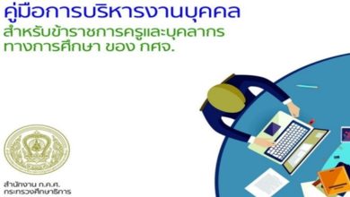 คู่มือการบริหารงานบุคคลสำหรับข้าราชการครูและบุคลากรทางการศึกษา โดย กศจ.