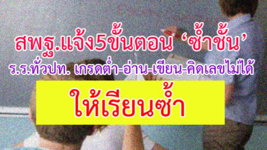 ให้เรียนซ้ำชั้น