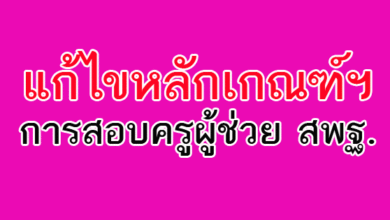 แก้ไขหลักเกณฑ์ฯ การสอบครูผู้ช่วย สพฐ.