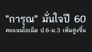 สพฐ.)กำลังเตรียมที่จะประกาศให้ปีการศึกษา 2560 เป็นปีแห่งการยกระดับผลสัมฤทธิ์ทางการเรียนของนักเรียน