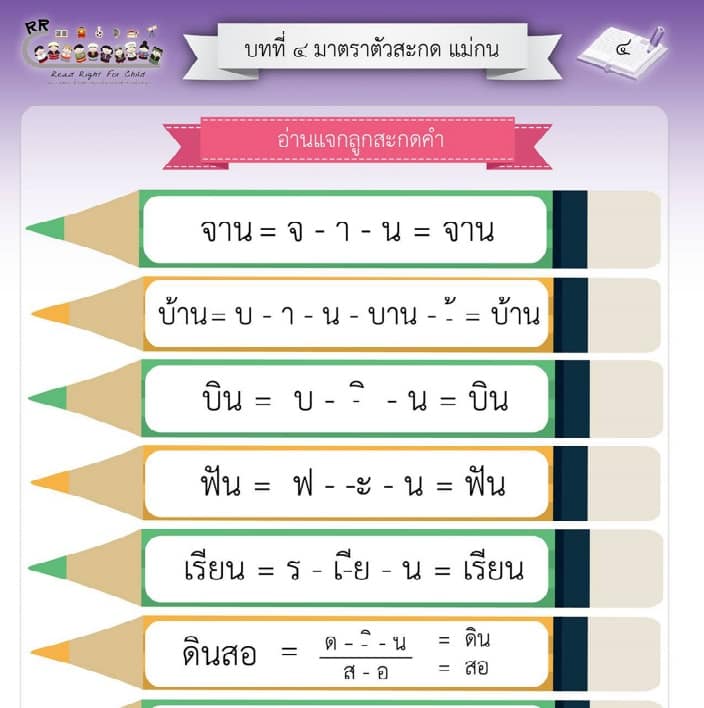 แบบฝึกวิชาภาษาไทย ระดับชั้นประถมศึกษาปีที่ 1 มีทั้งหมด 12 บท