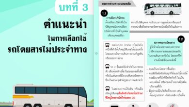 คู่มือคัดเลือกรถไปทัศนศึกษา หรือ คู่มือคัดเลือกรถโดยสารไม่ประจำทาง ที่ได้มาตรฐานความปลอดภัย
